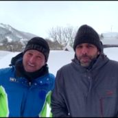 CHECCO ZALONE BLOCCATO DALLA NEVE