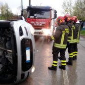 Incidente stradale a Parolise:donna ricoverata al Moscati