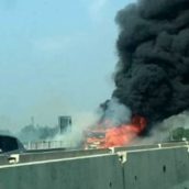 Incendio sull’autostrada A16: code tra Vallata e Grottaminarda