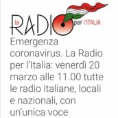 Radio Ufita e tutte le Radio d’Italia, unite per far fronte all’emergenza coronavirus! Radio Ufita e tutte le Radio d’Italia, unite per far fronte all’emergenza coronavirus!