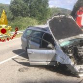 Incidente stradale a Monteverde, un ferito Incidente stradale a Monteverde, un ferito