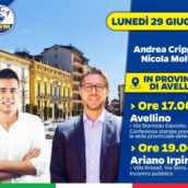 Lega Avellino, lunedì 29 giugno visita del vice segretario on. Andrea Crippa ad Avellino ed Ariano Irpino Lega Avellino, lunedì 29 giugno visita del vice segretario on. Andrea Crippa ad Avellino ed Ariano Irpino