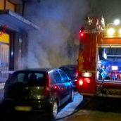 Avellino, cassoni per la raccolta differenziata in fiamme Avellino, cassoni per la raccolta differenziata in fiamme