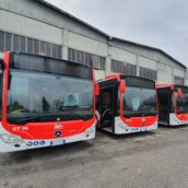 Air Mobilità, consegnati dalla Regione i primi cinque bus urbani con barriere anticontagio Air Mobilità, consegnati dalla Regione i primi cinque bus urbani con barriere anticontagio