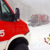 Montevergine, quattro ragazzi soccorsi bloccati dalla neve Montevergine, quattro ragazzi soccorsi bloccati dalla neve