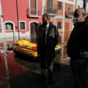 Celzi di Forino, Petracca sui luoghi dell’emergenza Celzi di Forino, Petracca sui luoghi dell’emergenza