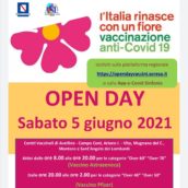 Open Day sabato 5 giugno, i 5 centri vaccinali aprono le prenotazioni a tutte le fasce d’età Open Day sabato 5 giugno, i 5 centri vaccinali aprono le prenotazioni a tutte le fasce d’età
