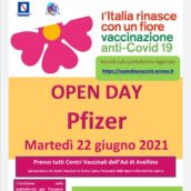 Open Day Pzifer martedì 22 giugno: dalle 20 aperte le prenotazioni Open Day Pzifer martedì 22 giugno: dalle 20 aperte le prenotazioni
