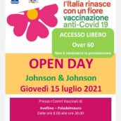 Open Day Johnson giovedì 15 luglio, accesso libero per over 60 Open Day Johnson giovedì 15 luglio, accesso libero per over 60
