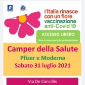 Avellino, sabato sera torna il Camper della Salute dell’Asl Avellino, sabato sera torna il Camper della Salute dell’Asl