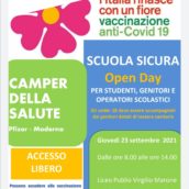 Campagna Vaccinale anti-Covid Scuola Sicura, domani il Camper dell’Asl al Liceo Virgilio Marone di Avellino