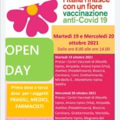 Campagna Vaccinale anti-Covid, Open Day per terze dosi fragili, medici e farmacisti Campagna Vaccinale anti-Covid, Open Day per terze dosi fragili, medici e farmacisti