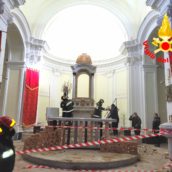 Baiano, crollo di parte del soffitto sul sagrato della Chiesa di Santo Stefano