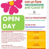 Campagna Vaccinale anti-Covid, Open Day solo su prenotazione sabato e lunedì