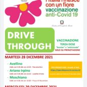 Campagna Vaccinale anti-Covid, 28 e 29 dicembre Drive through su prenotazione