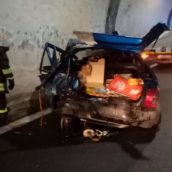 Montemiletto, scontro tra due auto sotto la galleria Sant’Elena: feriti due coniugi Montemiletto, scontro tra due auto sotto la galleria Sant’Elena: feriti due coniugi