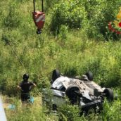 Furgone sbanda e finisce al di sotto di un cavalcavia, in gravi condizioni un 33enne Furgone sbanda e finisce al di sotto di un cavalcavia, in gravi condizioni un 33enne