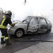 Aiello del Sabato, auto in fiamme: intervengono i caschi rossi Aiello del Sabato, auto in fiamme: intervengono i caschi rossi