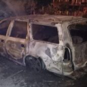 Santa Lucia di Serino, in fiamme autovettura in sosta Santa Lucia di Serino, in fiamme autovettura in sosta