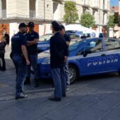 Avellino, città blindata dalla polizia Avellino, città blindata dalla polizia