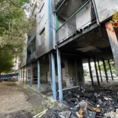 Avellino, incendio nel quartiere di Valle: evacuato un edificio Avellino, incendio nel quartiere di Valle: evacuato un edificio