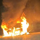 Auto in fiamme a Taurano: indagano i Carabinieri