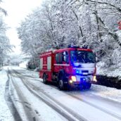 Emergenza neve in Irpinia, circa 50 interventi dei Vigili del Fuoco