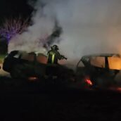 Villamaina, in fiamme due auto in sosta: intervengono i Vigili del Fuoco