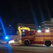 Avellino, incendio escavatore: intervento dei Vigili del Fuoco Avellino, incendio escavatore: intervento dei Vigili del Fuoco