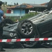 Mirabella Eclano, incidente stradale: soccorsi in azione