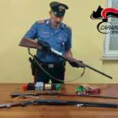 Val Fortore, controlli dei Carabinieri in materia di armi: sequestrati fucili e munizioni
