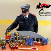 Maxi controlli dei Carabinieri nel Fortore: denunciato un uomo, sequestrati esplosivi e armi
