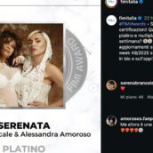 Alessandra Amoroso e Serena Brancale festeggiano: “Serenata” è disco di platino