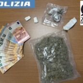 Droga da Isernia a Benevento, arrestato 30enne: sequestrati hashish, marijuana e 530 euro