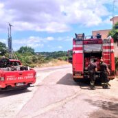 Maltempo e incendi in Puglia, i Vigili del Fuoco di Avellino in supporto al Comando di Bari