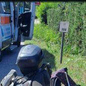 Scontro auto-moto sull’Ofantina, ferito un motociclista